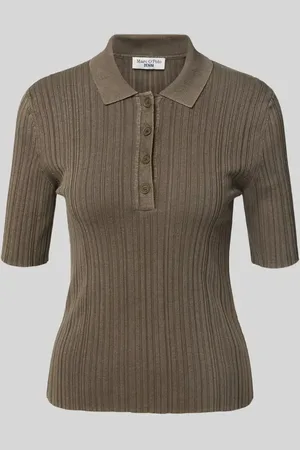 Marc O’ Polo Poloshirt mit kurzer Knopfleiste in , Größe L
