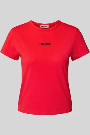 Review T-Shirt mit Label-Print in , Größe L