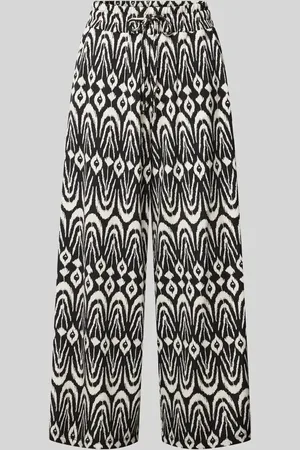 Christian Berg Wide Leg Stoffhose mit Tunnelzug in , Größe L