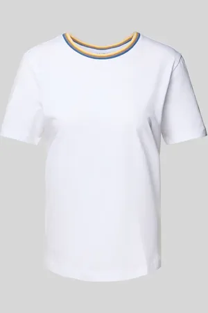 Jake*s T-Shirt mit geripptem Rundhalsausschnitt in , Größe L