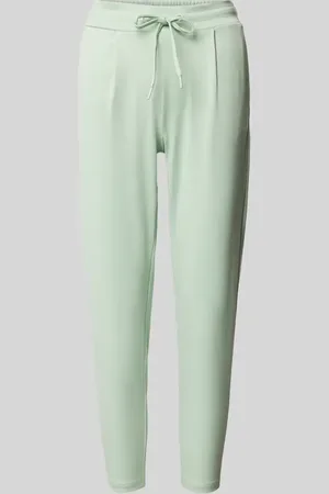 Ichi Slim Fit Bundfaltenhose mit verkürztem Schnitt Modell 