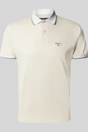Barbour Slim Fit Poloshirt mit Label-Stitching Modell 