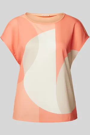 Opus T-Shirt mit geripptem Rundhalsausschnitt Modell 