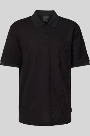 Armani Exchange Regular Fit Poloshirt mit Strukturmuster in , Größe L