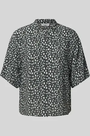 Marc O’ Polo Regular Fit Bluse mit Stehkragen in , Größe L