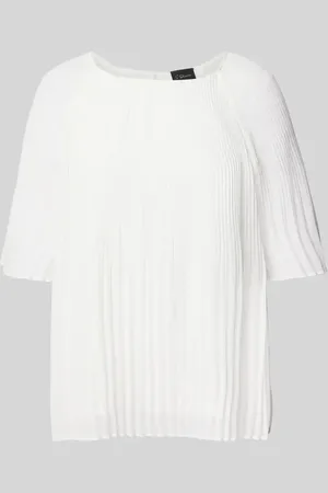 QS by s.Oliver Regular Fit Chiffonbluse mit mit kurzen Ragalanärmeln in , Größe 34