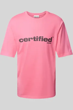 Review T-Shirt mit Label-Print in , Größe L