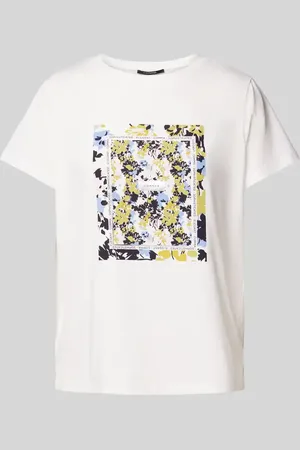 Comma, T-Shirt mit Label-Print in , Größe 34