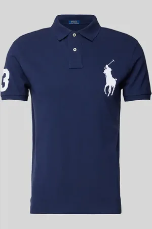 Ralph Lauren Custom Slim Fit Poloshirt mit Logo-Stitching in , Größe L