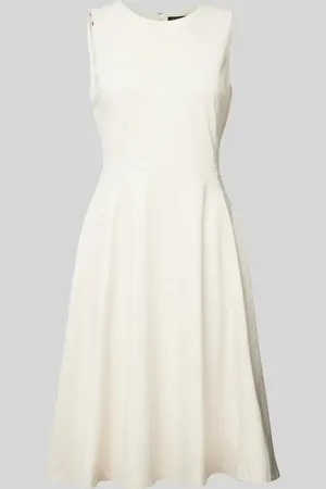 Ralph Lauren Knielanges Kleid mit Rundhalsausschnitt Modell 