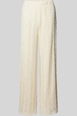VILA Wide Leg Stoffhose mit Strukturmuster Modell 