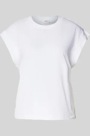 QS by s.Oliver Relaxed Fit T-Shirt aus reiner Baumwolle in , Größe 34
