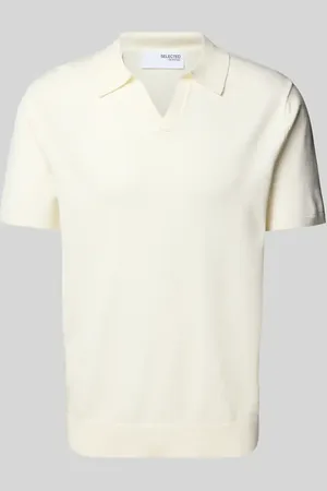 SELECTED Poloshirt mit V-Ausschnitt Modell 