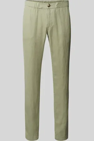 Mazine Regular Fit Leinenhose mit elastischem Bund in , Größe L