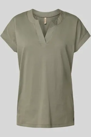 soyaconcept T-Shirt mit V-Ausschnitt Modell 