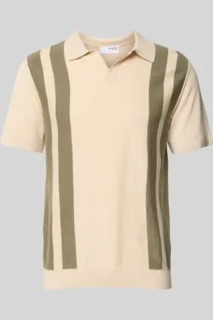 SELECTED Poloshirt mit V-Ausschnitt Modell 