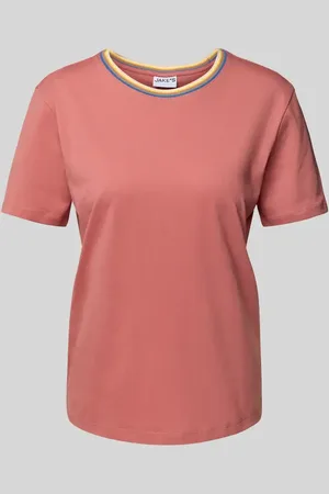 Jake*s T-Shirt mit geripptem Rundhalsausschnitt in , Größe L