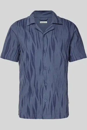 Knowledge Cotton Apparal Loose Fit Freizeithemd mit 1/2-Arm in , Größe L