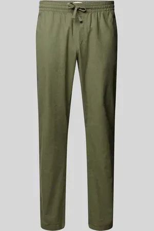 TOM TAILOR Loose Fit Weite Hose aus Leinen-Baumwoll-Mix Modell 