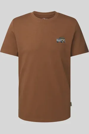 QS by s.Oliver Regular Fit T-Shirt aus reiner Baumwolle mit Ford®-Applikation in , Größe L