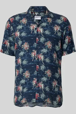 Jake*s Slim Fit Freizeithemd mit kurzem Arm in , Größe L