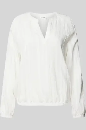 QS by s.Oliver Relaxed Fit Blusenshirt mit Strukturstreifen in , Größe 34