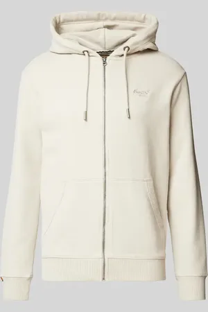 Superdry Sweatjacke mit Label-Stitching in , Größe L