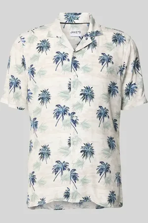 Jake*s Slim Fit Freizeithemd mit kurzem Arm in , Größe L