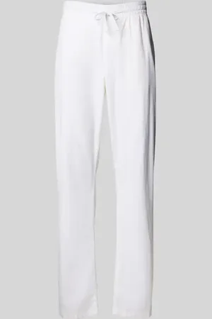 TOM TAILOR Loose Fit Weite Hose aus Leinen-Baumwoll-Mix Modell 