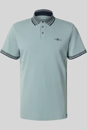 TOM TAILOR Regular Fit Poloshirt mit Kontraststreifen in , Größe L