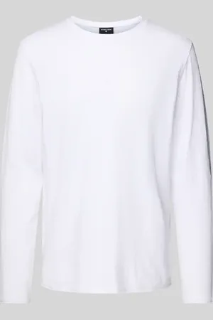 Strellson Longsleeve mit geripptem Rundhalsausschnitt Modell 