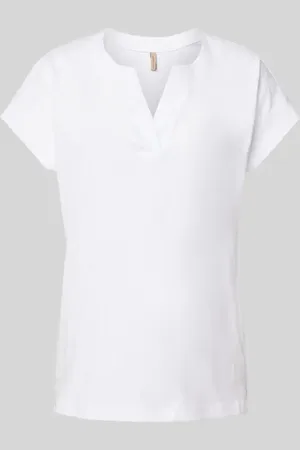 soyaconcept T-Shirt mit V-Ausschnitt Modell 