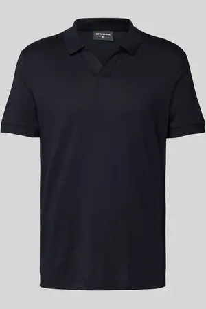 Strellson Poloshirt mit gerippten Abschlüssen Modell 
