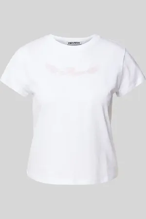 Review T-Shirt mit Motiv-Print in , Größe L