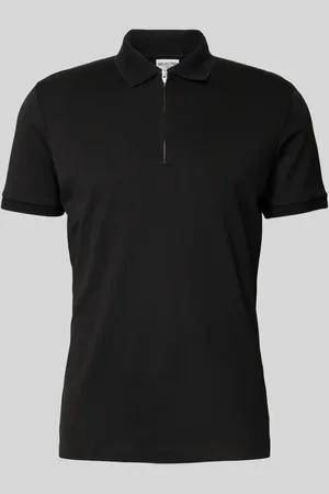 SELECTED Poloshirt mit kurzem Reißverschluss in , Größe L
