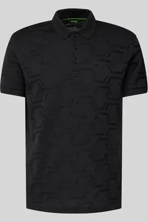 HUGO BOSS Regular Fit Poloshirt mit Strukturmuster Modell 
