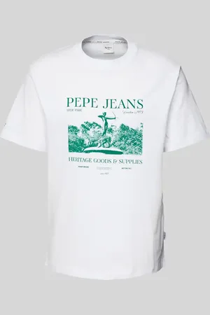 Pepe Jeans T-Shirt mit Label-Print in , Größe L