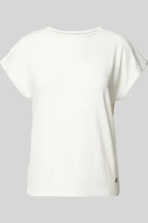 Zabaione T-Shirt mit Logo-Applikation Modell 
