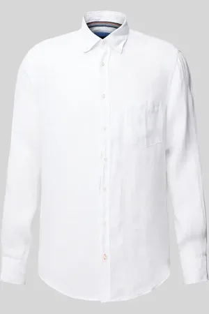 Christian Berg Regular Fit Leinenhemd mit Button-Down-Kragen in , Größe 3XL
