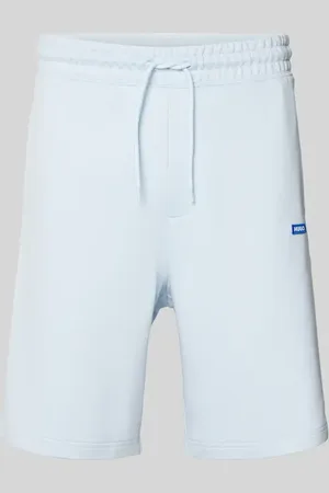 Hugo Blue Regular Fit Sweatshorts mit Label-Badge Modell 