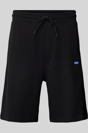 Hugo Blue Regular Fit Sweatshorts mit Label-Badge Modell 