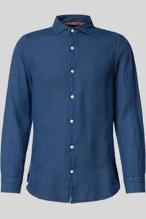 Superdry Regular Fit Leinenhemd mit Haifischkragen Modell 