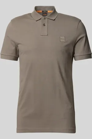 HUGO BOSS Slim Fit Poloshirt mit Label-Badge Modell 