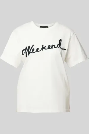 Max Mara T-Shirt mit Label-Stitching Modell 