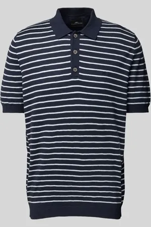 Fynch-Hatton Regular Fit Poloshirt mit gerippten Abschlüssen in , Größe 3XL