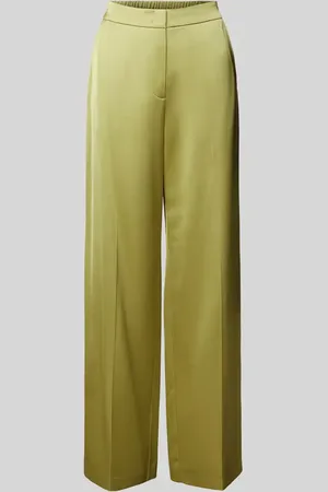Comma, Wide Leg Stoffhose mit Bügelfalten in , Größe 34/32