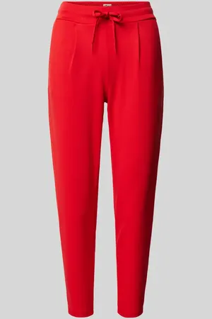Ichi Slim Fit Bundfaltenhose mit verkürztem Schnitt Modell 