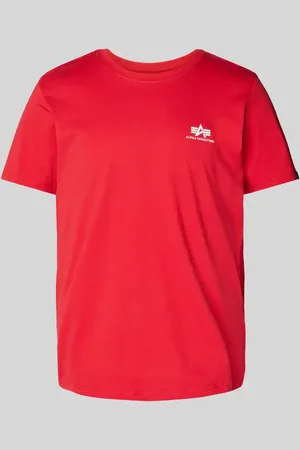 Alpha Industries T-Shirt mit Label-Print in , Größe L