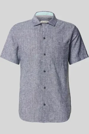 TOM TAILOR Regular Fit Freizeithemden aus Leinen-Baumwoll-Mix in , Größe L