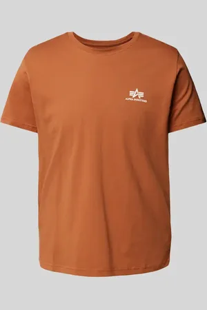 Alpha Industries T-Shirt mit Label-Print in , Größe L